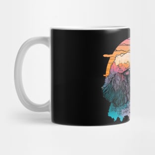 Poodle For Dog Lovers Poodle's Synthwave Aesthetic Mug